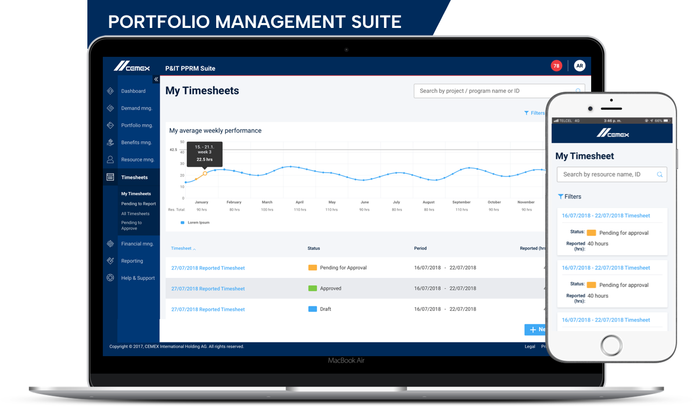 cemex portfolio management suite